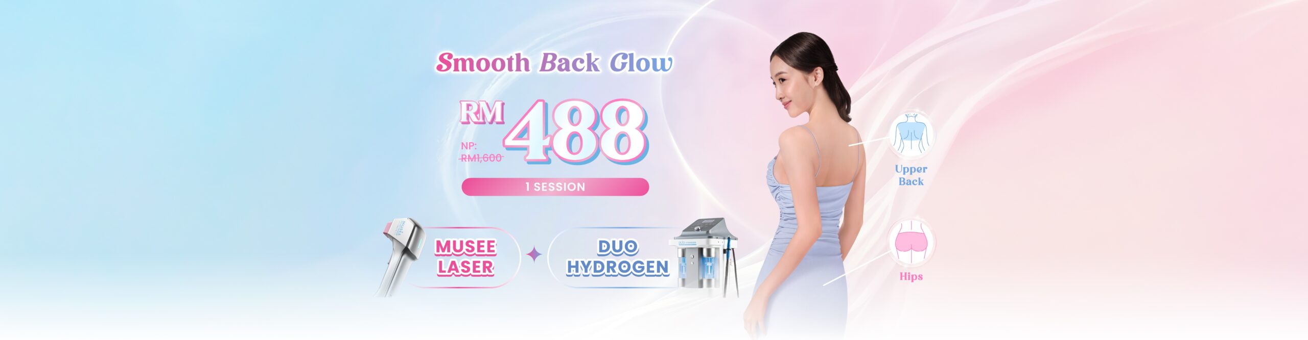 RM488 Smooth Back Glow_Musee Laser + DH_Eshop Banner_06.26 & 07.26